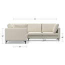 Ava - Mid Century Corner Sectional Sofa Handcrafted