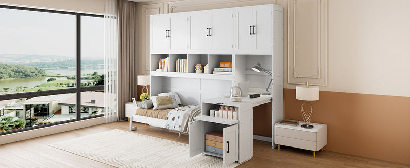 Murphy Wall Bed With Closet, Drawers & Desk