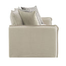 Upendo - Sofa With 2 Pillows - Beige Linen