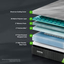 3D Matrix - 12" Hybrid Mattress, Medium Plush Feel