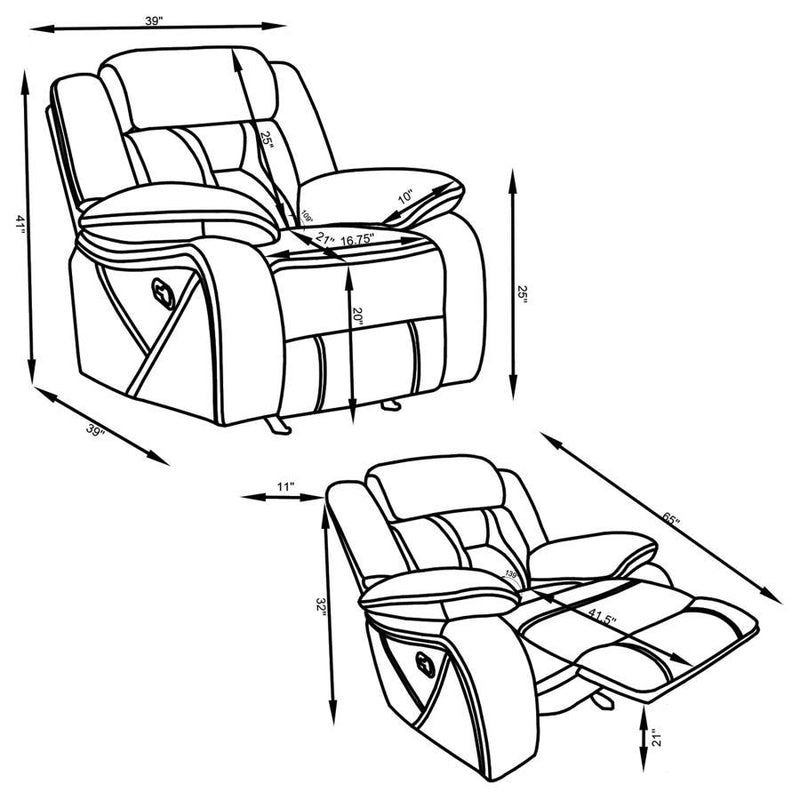 Higgins - Upholstered Motion Reclining Sofa Set