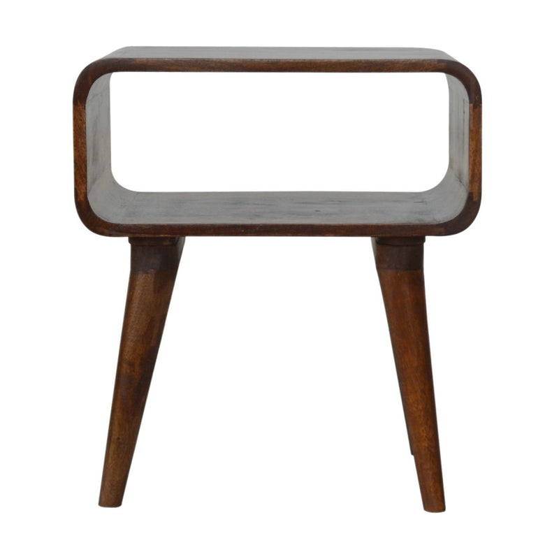 Minimalist Open Curved Nightstand