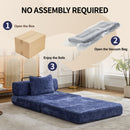 Convertible Floor Sofa Bed With Fixed Shape Frame For Living Room