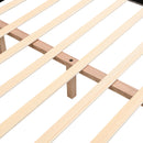 Upholstered Platform Bed Frame With Cookie Shaped Headboard