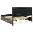 Kauffman - Wood Storage Panel Bed