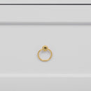 Retro TV Stand With 6 Metal Legs, 2 Cabinets, 4 Drawers And Anti-Tip Device