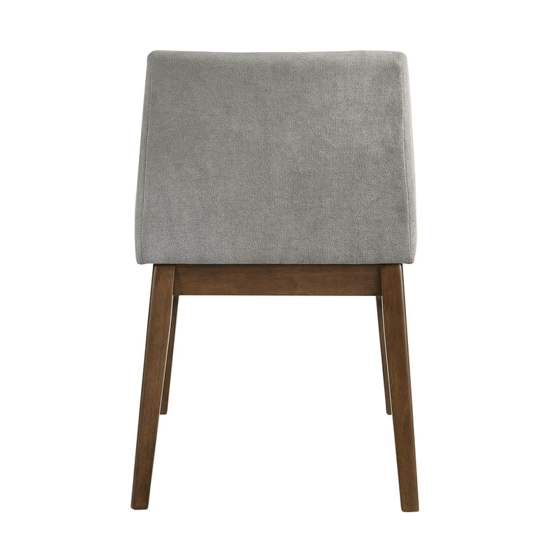 Weston - Upholstery Side Chair (Set of 2) - Walnut With Smoke Fabric