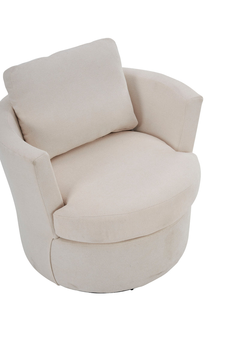 Swivel Barrel Chair, Comfy Round Accent Sofa Chair For Living Room, 360 Degree Swivel Barrel Club Chair, Leisure Arm Chair