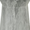 Round Outdoor End Table - Marble