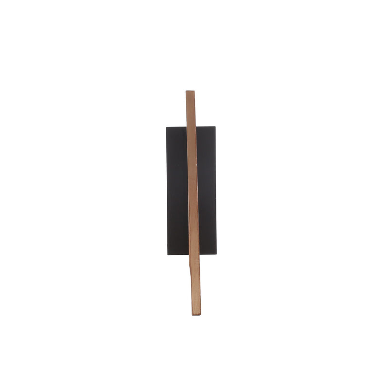 Modern Single Panel Iron Room Divider - Gold Brushed Brown