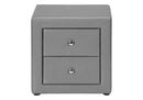Nightstand, Storage Drawer Versatile Use, Upholstered, Transitional