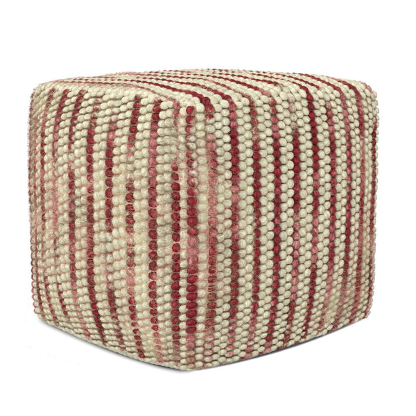 Zoey - Handcrafted Woven Cube Pouf