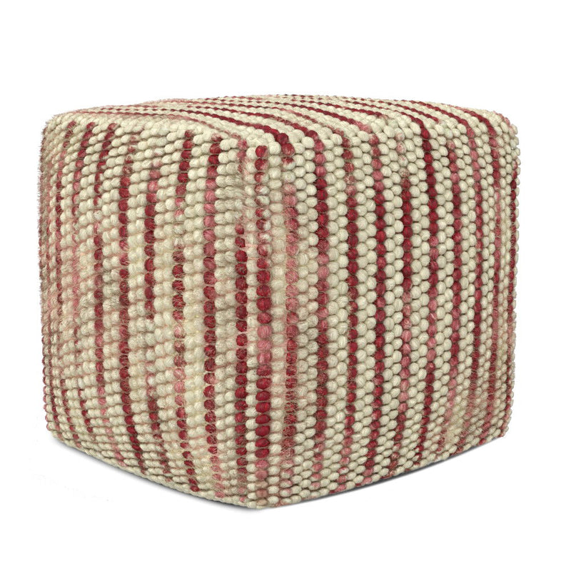 Zoey - Handcrafted Woven Cube Pouf