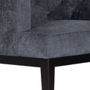 Contemporary Accent Chair With Tufted Diamond Stitching - Charcoal