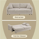 Haran - Sofa With Sleeper - Beige Fabric