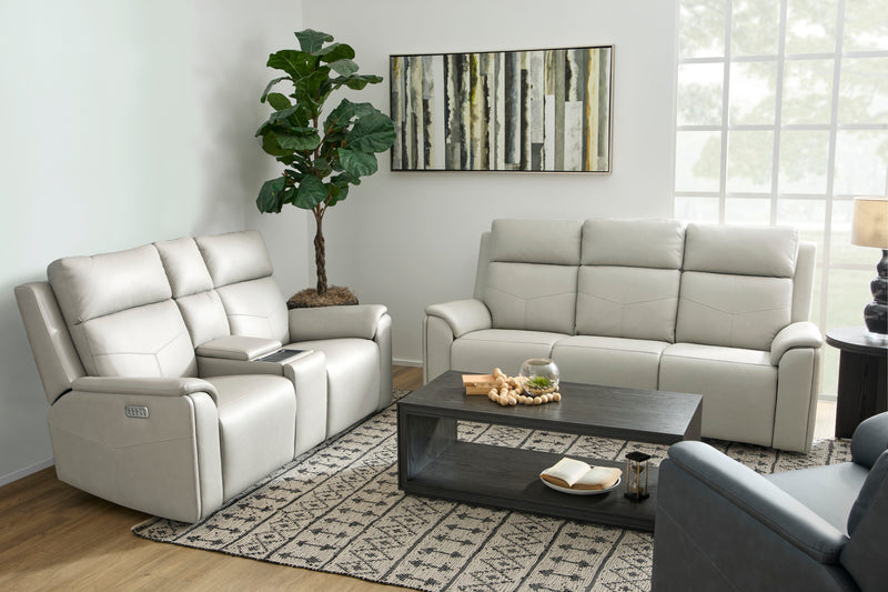 Vernon - Power Reclining Loveseat With Console, Power Headrests, Lumbar, Heat & Massage