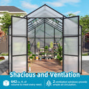 Gain Height Windproof Greenhouse All Season Outdoor Garden Shelter