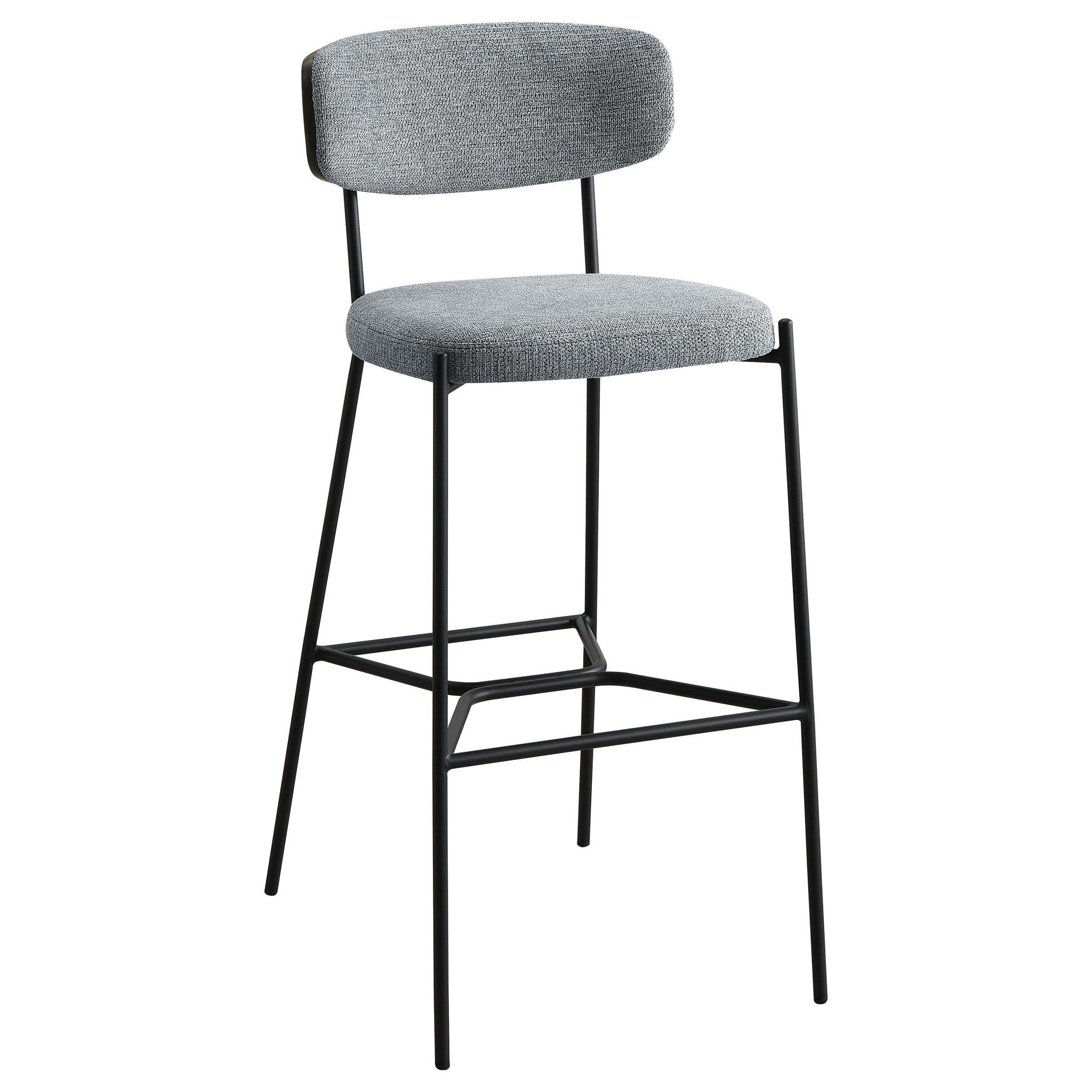 Elison Pub Height Bar Stool Grey (Set of 2) - Atlantic Fine Furniture Melbourne FL