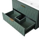Wall Mounted Bathroom Vanity With Resin Sink, Floating Bathroom Storage Cabinet With 2 Drawers