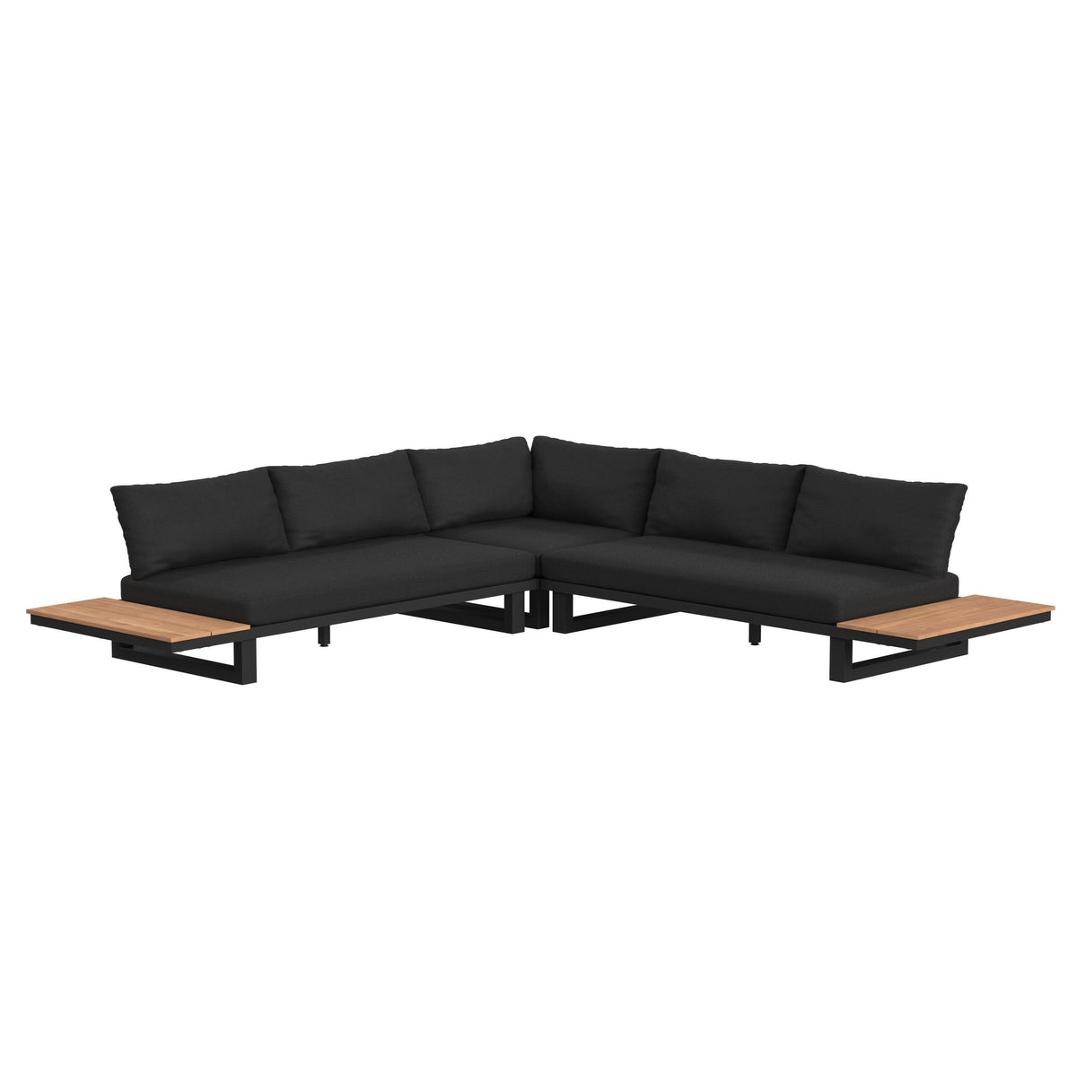 Cabana Three Piece Outdoor Living Set in Black by Elements International