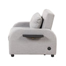 Versatile Pull Out Sofa Sleeper 3 In 1 With Wing Table & USB Charge, Compact Design