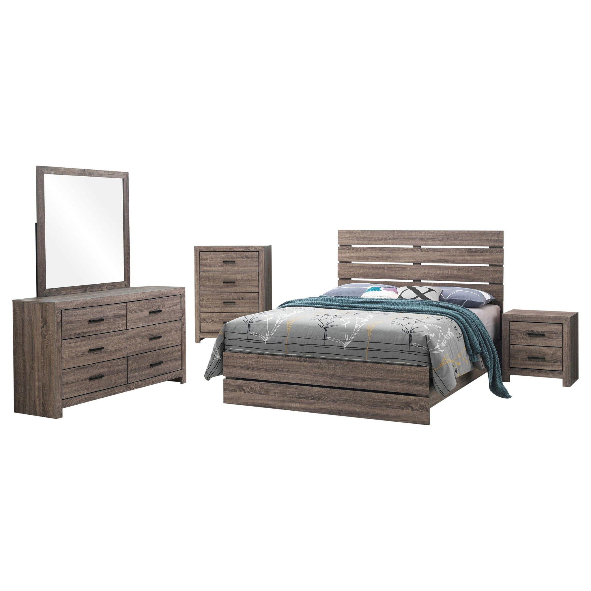 Brantford 5-piece Queen Bedroom Set Barrel Oak