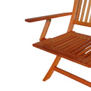Foldable Patio Dining Set, Folding Chairs, Indoor And Outdoor Universal (Set of 4) - Teak
