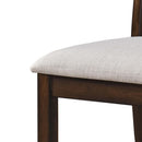 2 Pieces Set Dining Side Chair Rustic Modern Farmhouse Design Retro Design Easy To Assembly - Antique Dark Oak