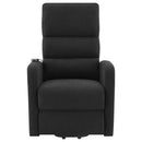 Amsdell - Upholstered Power Lift Recliner With Remote - Black