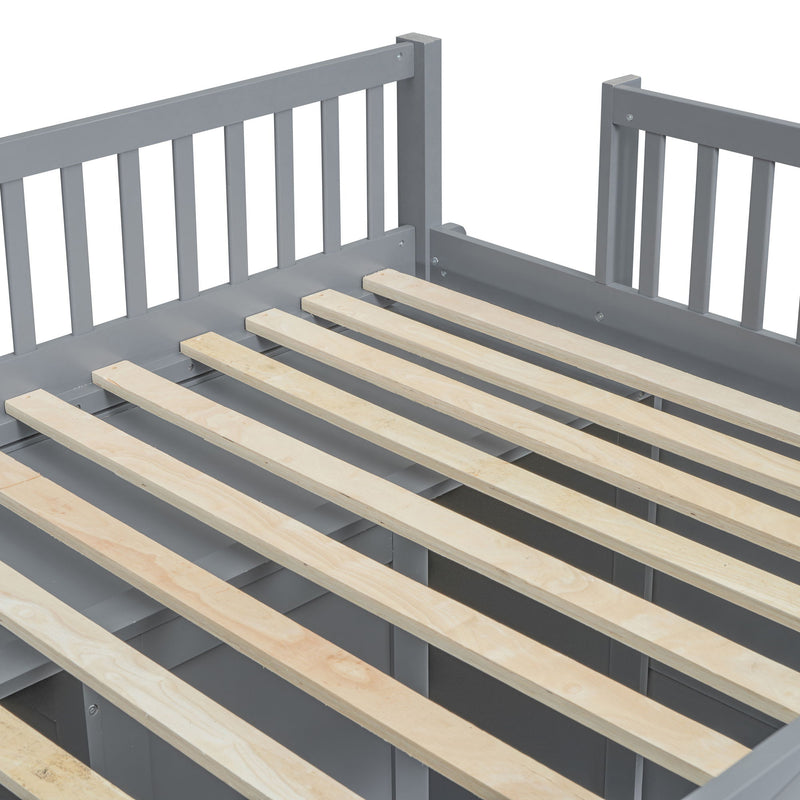 Loft Stylish Bed With Ladder And Wardrobe