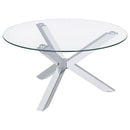 Kenzie - Round Tempered Glass Top Table