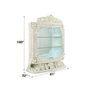Adara - Curio - Antique White Finish - Atlantic Fine Furniture Inc