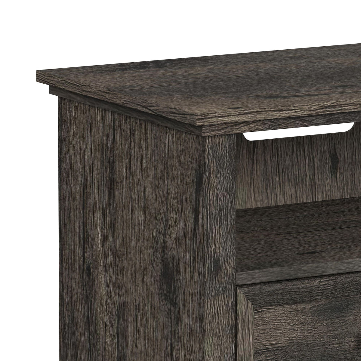 Park Ridge TV Console in Dark Gray by Elements International, view 17