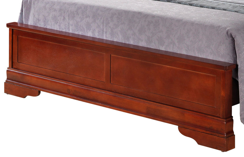 Sleigh Bed With Low Footboard