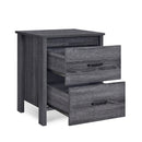 Titeca - Contemporary Wood 2 Drawer Nightstand