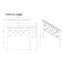 Shaker - 5 Pieces Bedroom Set With Crystal Inspired Tufted Headboard And LED Lighting