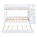 Bunk Bed With Twin Size Trundle And Staircase
