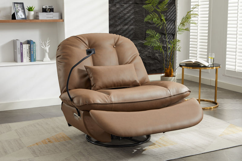 Power Recliner Swivel Glider USB Charger With Bluetooth Music Player, Sleep, Working, Game And Leisure