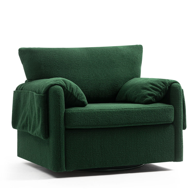 Oversized Swivel Armchair Modern Chair & Single Sofa Lounge, Comfortable Seating For Living Room