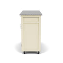 Create-A-Cart - 4 Doors Kitchen Cart - Gray Granite Top