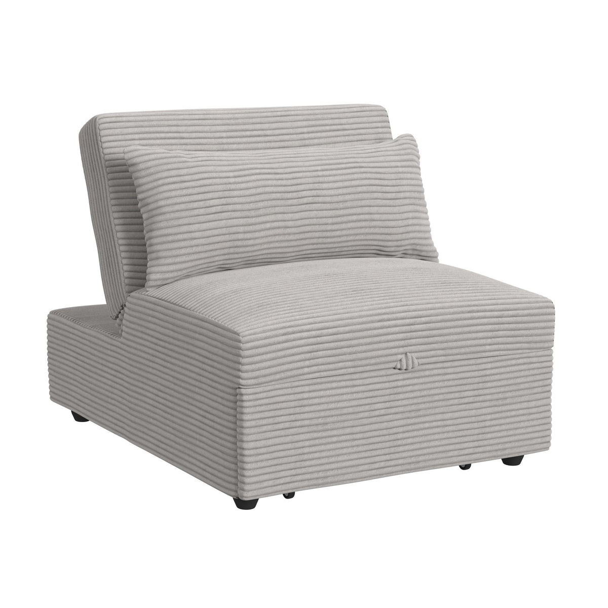 Pluto Chair With Kidney Pillow, Klik Klak And Pop Up in Coronado Gray by Elements International