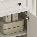 Vintage Bathroom Vanity With Sink, Rustic Cabinet With Soft Close Doors