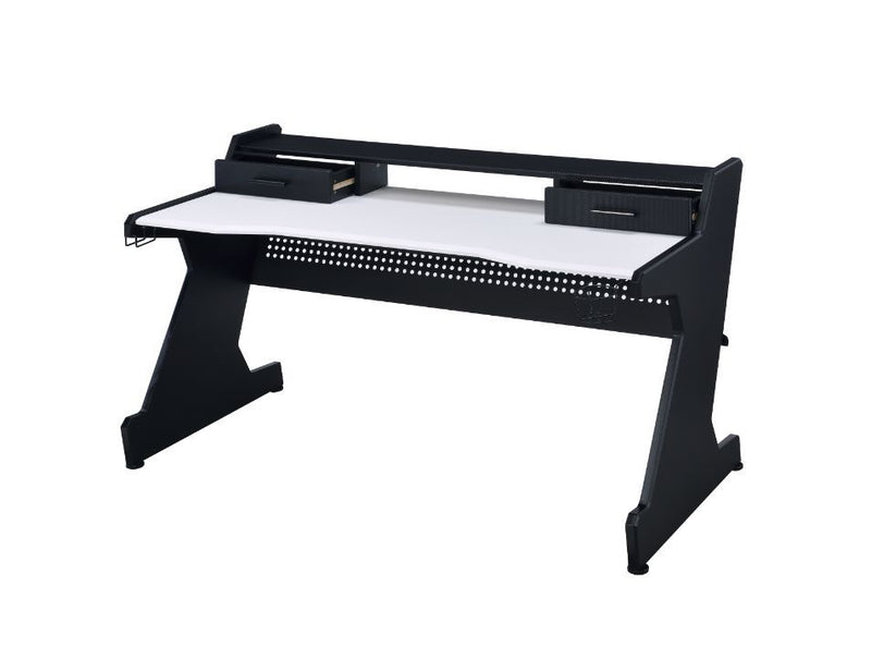 Bigga - Gaming Table - Black & White Finish - Atlantic Fine Furniture Inc