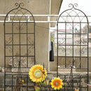 Metal Garden Rustproof Trellis For Climbing Plants Outdoor Flower Support