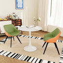 Round Dining Table Set With Tulip Design And 2 Chairs