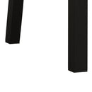 Rectangular Stretch Dining Table With 4 Chairs - Black / Gray