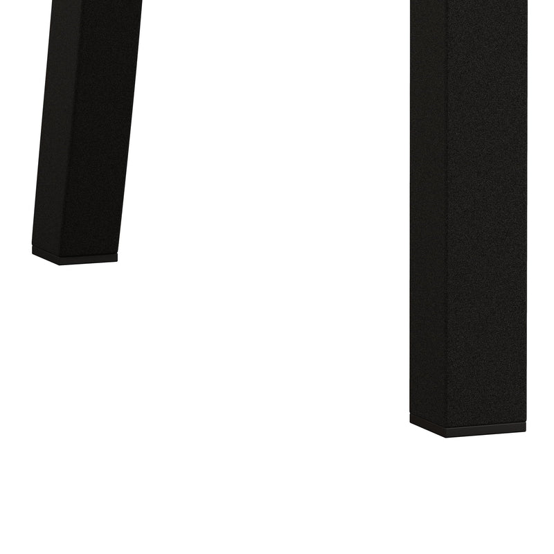 Metal Dining Chairs With Steel Legg, High Back Armless Design