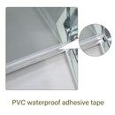 Diamond Shaped Corner Shower Door, Inward Sliding, Stainless Steel Frame