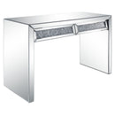 Noralie - Console Table Faux Diamonds - Mirrored