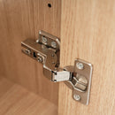 15.75" Bathroom Vanity With Reversible Resin Sink And Cabinet - Wood